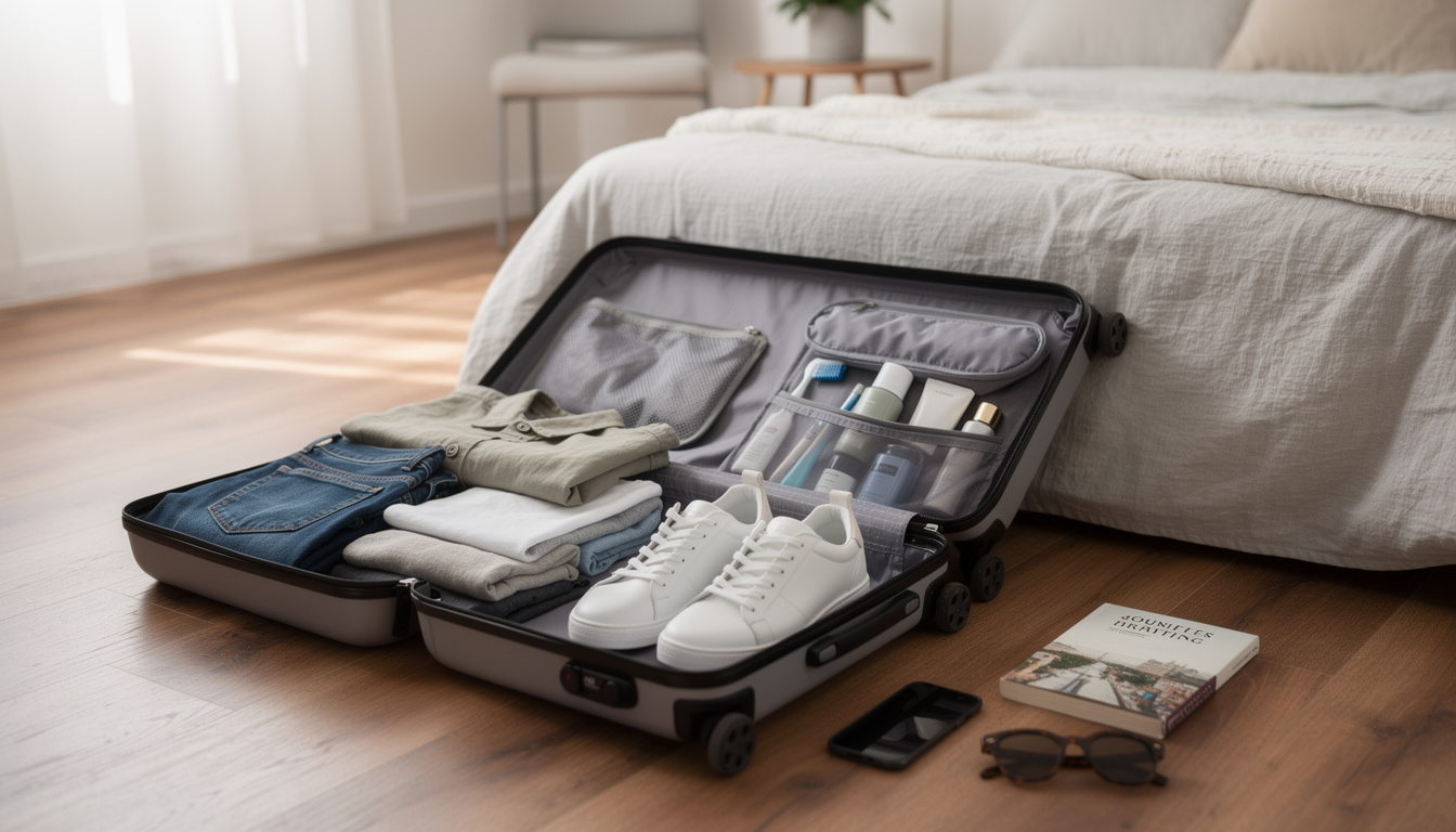 découvrez nos conseils pratiques pour organiser efficacement votre valise lors d'un week-end dans une petite location en ville, afin de voyager léger et ne rien oublier.