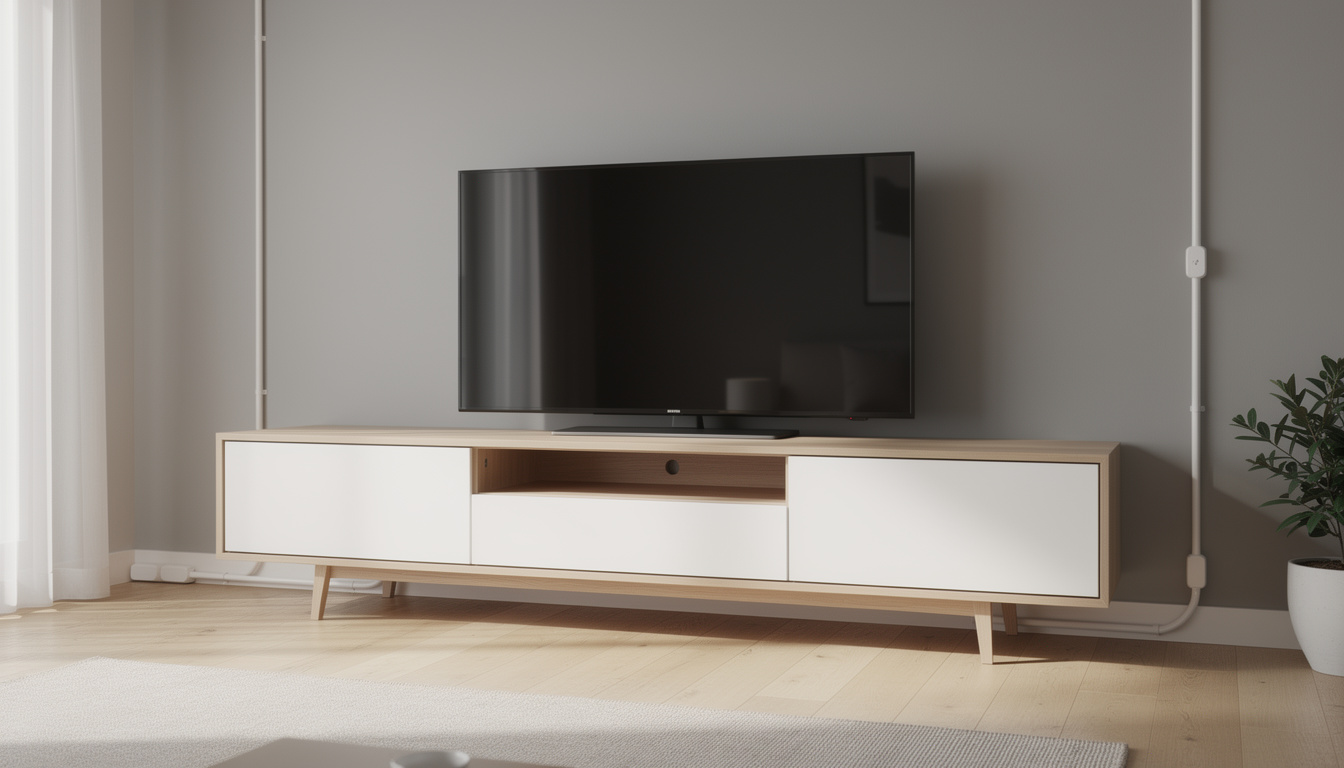 découvrez des solutions simples et efficaces pour cacher les câbles autour de votre meuble tv sans effectuer de gros travaux, pour un intérieur ordonné et esthétique.