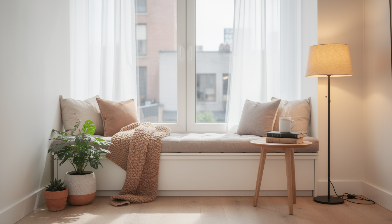 découvrez comment transformer un coin fenêtre en un espace détente cosy et fonctionnel dans votre appartement grâce à nos idées déco et d'aménagement.